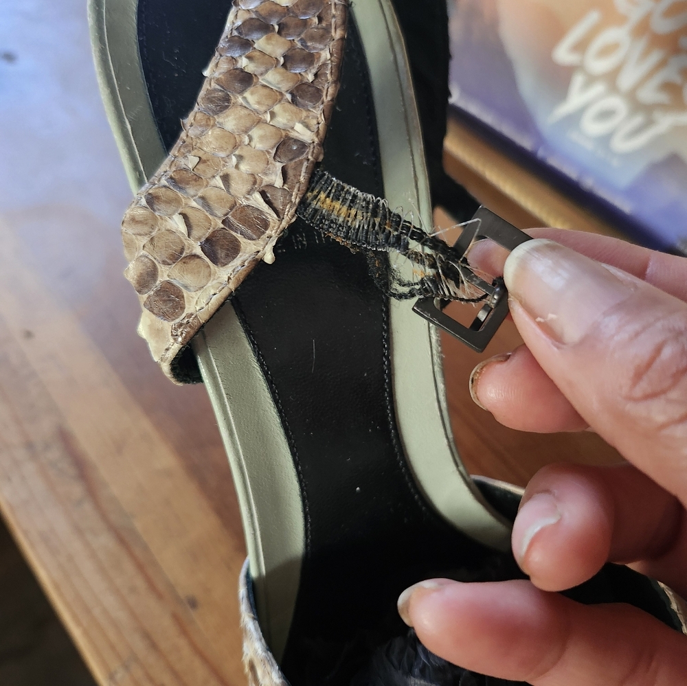 Authentic Fendi Python Snake Skin Platform Shoes. - image 6